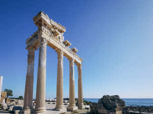 Breathtaking Viewpoint In Temple Of Apollo Wallpaper