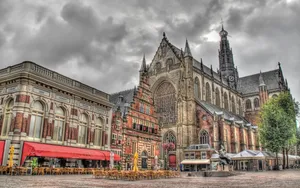 Breda Historic City Center Church Wallpaper