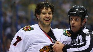 Brent Seabrook Smiling Photo Wallpaper