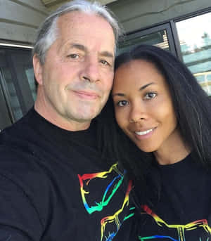 Bret Hart Stephanie Washington Husband &wife Wallpaper