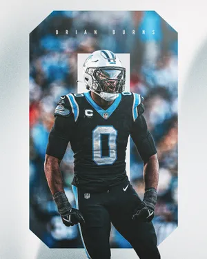 Brian Burns Football Player Portrait Wallpaper