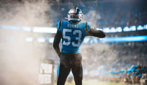 Brian Burns Football Player Stadium Entrance Wallpaper