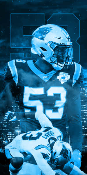 Brian Burns Panthers Defensive Power Wallpaper