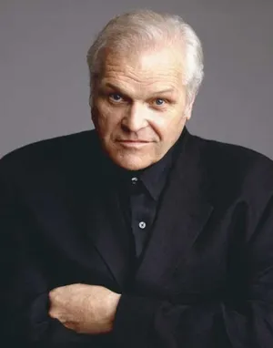 Brian Dennehy Portrait On Gray Background Wallpaper
