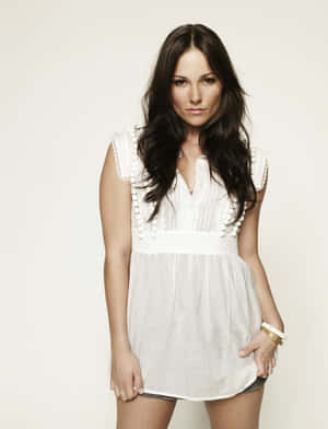 Briana Evigan, Alluring In Black And White Wallpaper