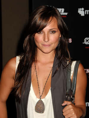 Briana Evigan Captivating In A Casual Photoshoot Wallpaper