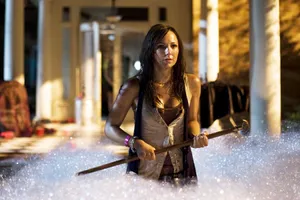 Briana Evigan Posing During A Photoshoot Wallpaper