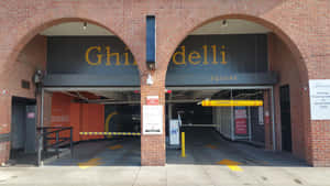 Brick Parking Lot Entrance Ghiradelli Square Wallpaper