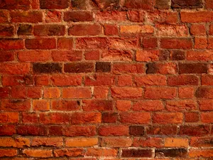 Brick Wall Exposed To The Sun Wallpaper