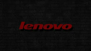 Brick Wall Lenovo Official Logo Wallpaper