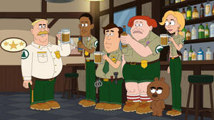 Brickleberry Drinking Wallpaper