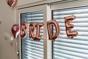 Bride Balloons At Bachelorette Party Wallpaper