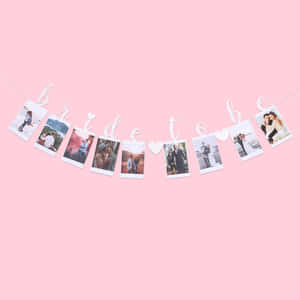 Bride To Be Photo Banner Pink Background Wallpaper