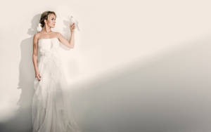 Bride With White Dove Wallpaper