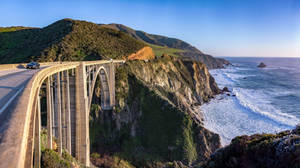 Bridge And Sea Macos Wallpaper