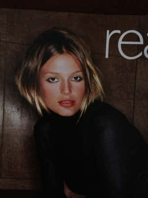 Bridget Hall Black Turtleneck Portrait Wallpaper