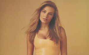 Bridget Hall Exuding Elegance In A Stunning Portrait Wallpaper