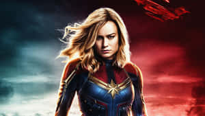 Brie Larson As Carol Danvers In Captain Marvel Wallpaper