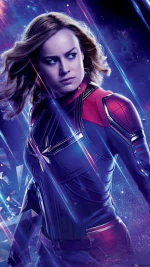 Brie Larson Returns As Captain Marvel In Her Upcoming Film Wallpaper