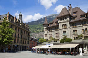 Brig Switzerland Historic Architecture Wallpaper