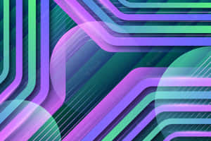 Bright And Bold Neon Green And Purple Colors Wallpaper