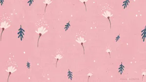 Bright And Cheerful Pink And White Blooms Wallpaper