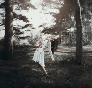 Bright And Colorful Butterfly Costume Wallpaper