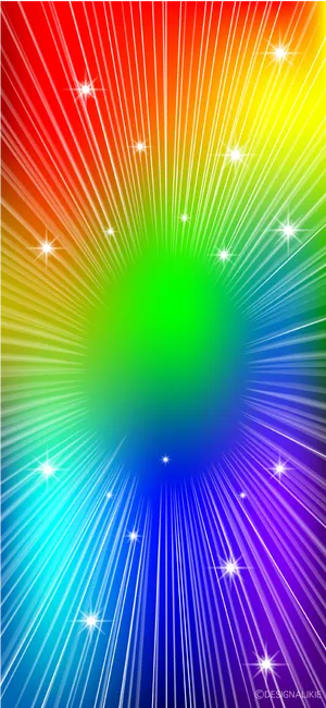 Bright And Colorful Rainbow Glitter Wallpaper