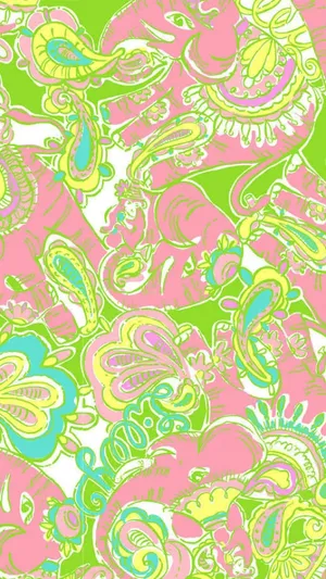Bright And Vibrant Lilly Pulitzer Iphone Wallpaper