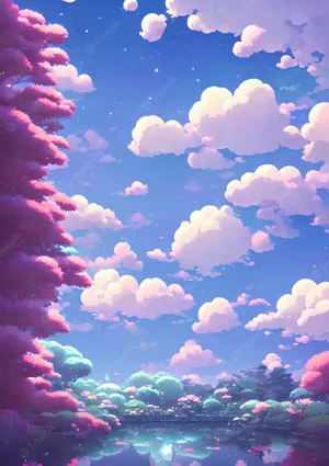 Bright Anime Colorful Cosmos Wallpaper