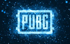 Bright Blue Pubg Logo Wallpaper