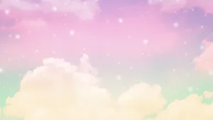 Bright Blue Sky Over A Farm Landscape Wallpaper