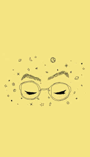 Bright Dreamy Eyewear Illustration Wallpaper