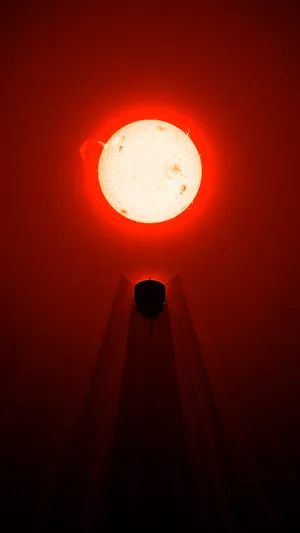 Bright Glowing Sun Amazing Phone Wallpaper