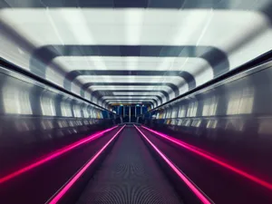 Bright Lights In Motion Wallpaper