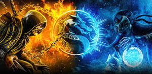 Bright Mortal Kombat Scorpion Vs Sub Zero Wallpaper