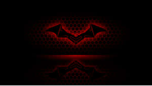 Bright Red Batman Logo In High-definition Wallpaper