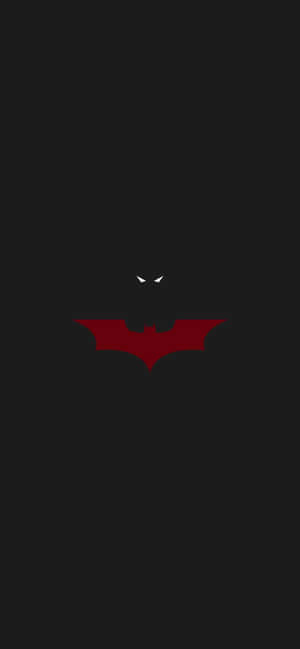 Bright Red Batman Logo Wallpaper