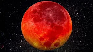 Bright Red Planet Wallpaper