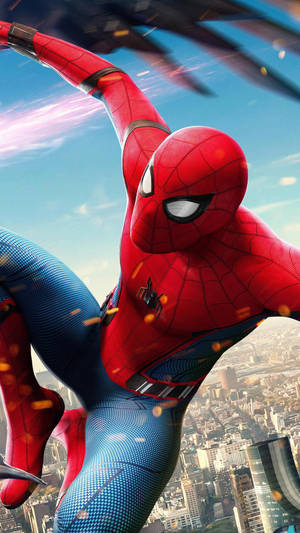 Bright Spider Man Mobile Wallpaper