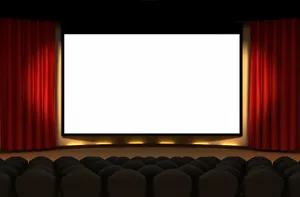 Bright Spotlight In Cinema Theater Wallpaper