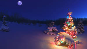 Brighten Up The Holiday Season With A Christmas Tree Wallpaper