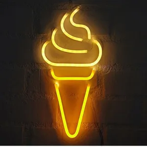 Brighten Up The Night With Yellow Neon Light Wallpaper