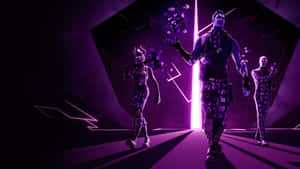 Brighten Up Your Desktop With The Vibrant Colors Of Fortnite Purple! Wallpaper