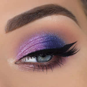 Brighten Up Your Eyes With This Attractive Purple Eye Shadow Wallpaper