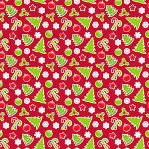 Brighten Up Your Holidays With This Colorful Christmas Pattern Wallpaper