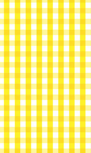 Brighten Up Your Space With Cheerful Aesthetic Yellow Plaid Wallpaper Wallpaper