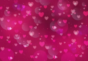 Brighten Your Day With Glittery Pink Hearts! Wallpaper