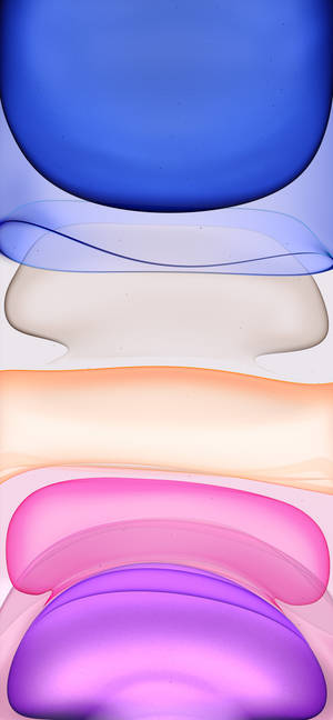 Brightly Colored Abstract Pile Of Shapes For Iphone 11 Wallpaper