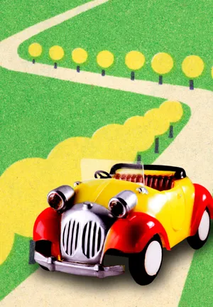 Brightly Colored Paint Blob Wallpaper